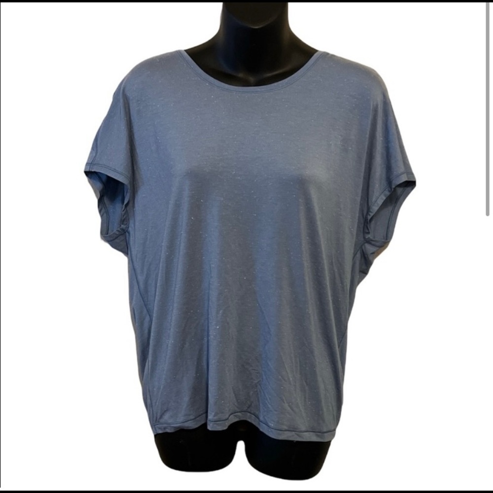 Blue lululemon workout tshirt